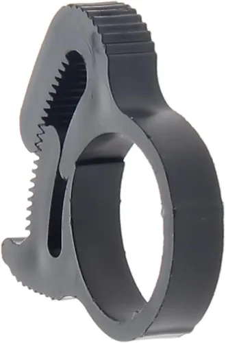 Miniatura 13 de Abrazaderas de manguera de agarre de 0.484-0.559 in de nailon ajustable de plástico resistente rápido doble agarre para fontanería, aplicaciones
