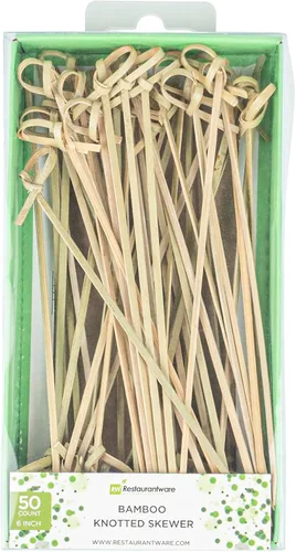 Miniatura 8 de Restaurantware Púas de madera de 3.5 pulgadas, 500 mini tenedores de cóctel de madera, dos púas de bambú resistentes para fiestas o catering