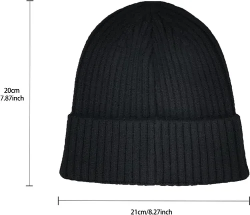 Miniatura 5 de Gorro de invierno para hombre y mujer, gorro de lana de punto para actividades al aire libre y uso diario