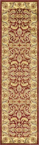Miniatura 48 de Unique Loom - Colección Voyage - Alfombra redonda tradicional oriental, marrón, Polipropileno, Marrón/Azul Claro