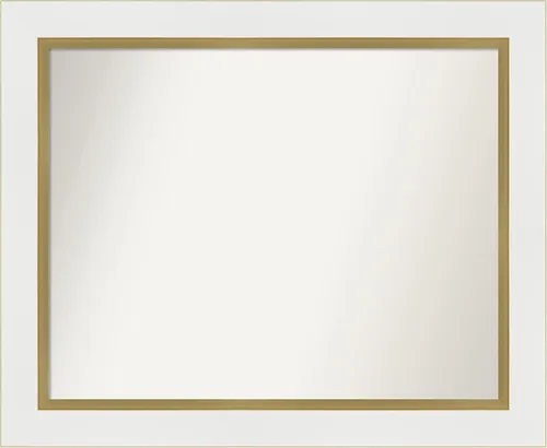 Miniatura 72 de Amanti Art Espejo de baño plateado para sobre el fregadero, espejo cuadrado de níquel cepillado de 30 x 30 pulgadas, marco moderno grande, se cuelga