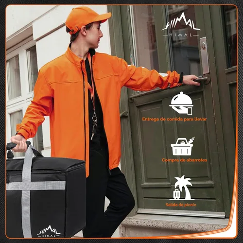 Miniatura 7 de Himal Outdoors Bolsa aislada para entrega de alimentos XXXL-23 pulgadas de ancho x 15 pulgadas de alto x 14 pulgadas de profundidad, bolsa