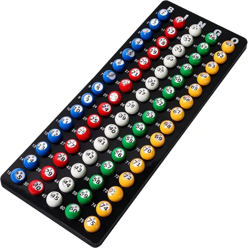 GSE Games & Sports Expert - Tablero maestro profesional de bingo y bolas multicolor de 7/8 pulgadas, tablero de llamadas de bingo negro para