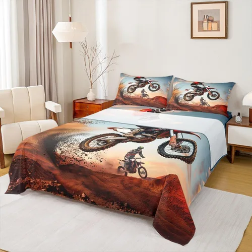 Miniatura 22 de Castle Fairy Ukiyoe Ocean - Juego de sábanas tamaño individual, juego de sábanas de flor de cerezo de estilo japonés para niños y adolescentes