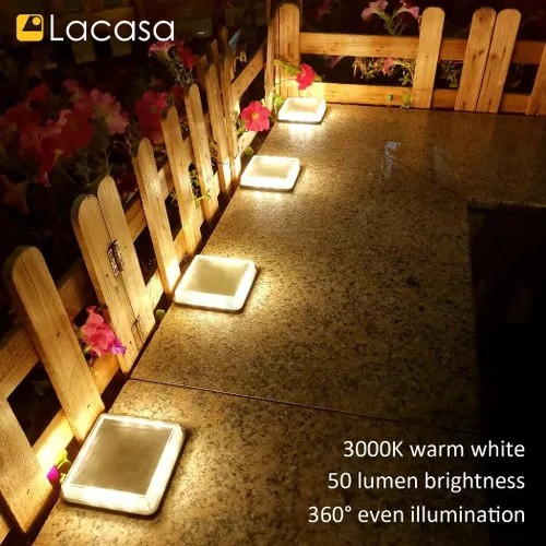 Miniatura 4 de Luces solares de cubierta, luz de muelle para calzada y pasarela, energía solar, para exteriores, escalera, camino, lámpara LED para patio trasero