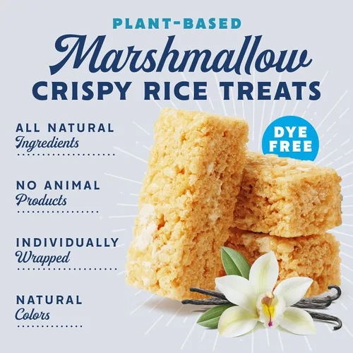 Miniatura 8 de GoodMallow Bocadillos veganos crujientes de arroz envueltos individualmente, caja de 24 bocadillos veganos kosher, aperitivos sin gluten sin lácteos