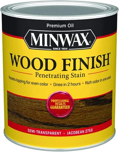 Minwax 70014444 Acabado de Madera, Tinte Jacobeo, Cuarto de Galón Jacobean