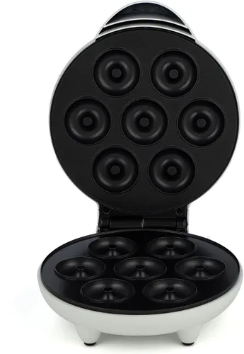 Miniatura 5 de Mini máquina de donas, superficie eléctrica antiadherente que hace 7 donas pequeñas, decora o hiela tu propia para postres o aperitivos aptos
