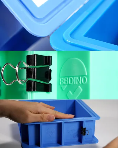 Miniatura 2 de BBDINO Kit de carcasa de molde ajustable para fabricación de moldes de silicona - 2 juegos Caja de desmoldeo fácil - Combinación libre y escalable