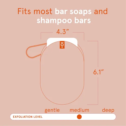 Miniatura 3 de Cleanlogic Jabón exfoliante para baño y cuerpo, bolsa exfoliante, rutina diaria de cuidado de la piel para una piel suave y limpia