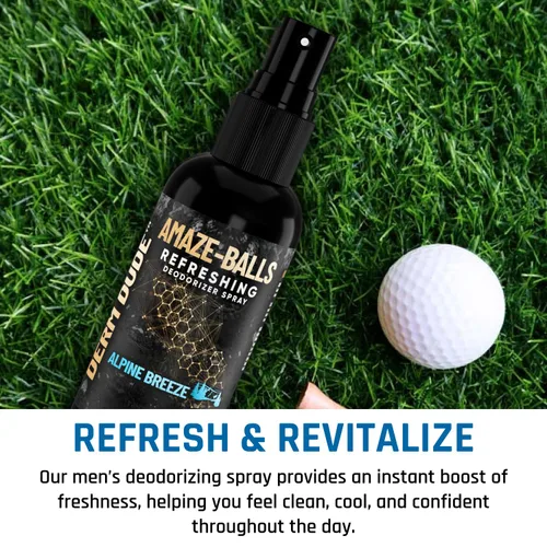 Miniatura 9 de Derm Dude Amaze Ball - Desodorante en aerosol para hombres Spray antirozaduras para ingle y saco con DeoPlex y aloe vera Control de olores