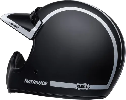 Miniatura 5 de Bell Moto Moto-3 Mate/Brillo Negro/Blanco Fh Old R Large
