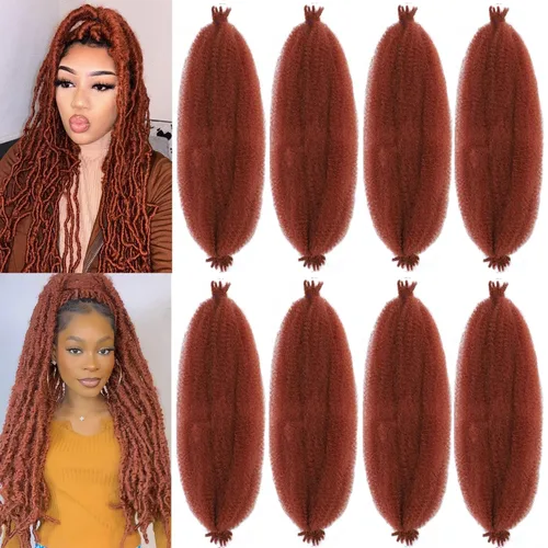Miniatura 30 de Marley Twist - Cabello trenzado de 10 pulgadas, cabello trenzado preseparado y afro trenzado, 8 paquetes para rastas sintéticas desgastadas
