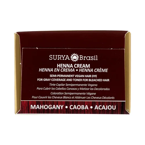 Miniatura 5 de Surya Brasil Productos Crema de henna, caoba, 2.37 onzas líquidas