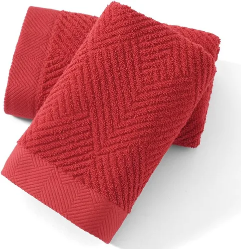 Miniatura 14 de sense gnosis Toalla de mano a rayas de espiga gris de primera calidad, 100% algodón, ultra suave, altamente absorbente, juego de 2 toallas de mano