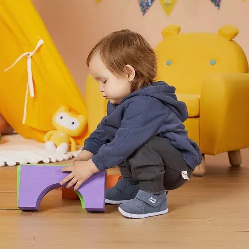 Miniatura 56 de BMCiTYBM Botas de nieve de invierno para bebés y niños pequeños, de piel sintética, cálidas, antideslizantes, zapatos para primeros pasos