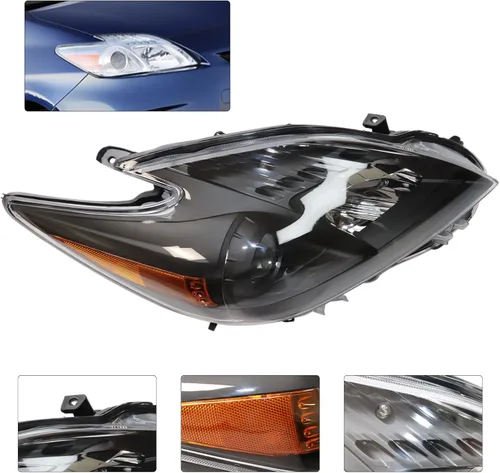 Miniatura 2 de Conjunto de faros delanteros para Toyota Prius 2010 2011 Premium Base Hatchback faro delantero izquierdo reemplazo del lado del conductor, carcasa