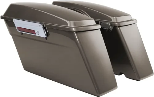Miniatura 17 de Green-L Alforjas rígidas negro vívido con llaves de pestillo negro y forros compatibles con Harley Touring Road King Street Glide Electra Ultra