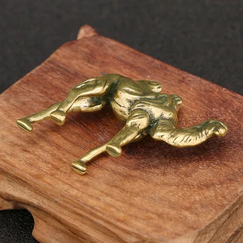 Miniatura 4 de Garneck Decoración de mesa de camello de latón Escultura de camello de cobre, figura de camello de latón, escultura de animales de latón, riqueza