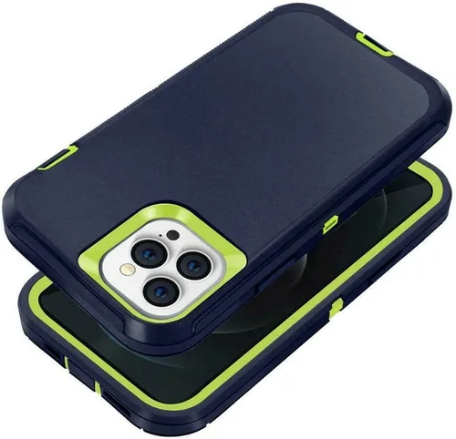 Miniatura 7 de Defender - Funda diseñada para iPhone 13 Pro Max, funda protectora híbrida a prueba de golpes, diseño de doble capa, cubierta de clip para cinturón