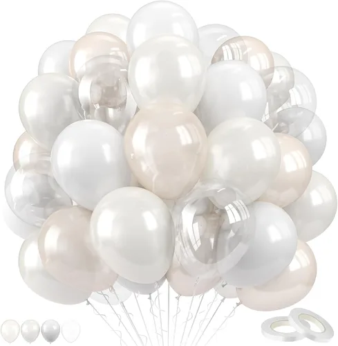 Miniatura 24 de Globos de graduación azules y dorados, 60 globos impresos con texto en inglés "Felicitaciones", 12 pulgadas, azul marino, blanco, azul, metálico