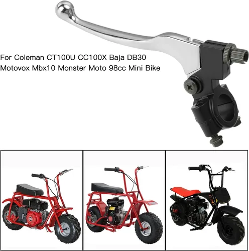 Miniatura 9 de YOXUFA Palanca de embrague de freno de bicicleta para Coleman CT100U CC100X Baja DoodleBug DB30 Motovox MBX10 MBX11 Monster Moto 79cc 97cc Mini Bike