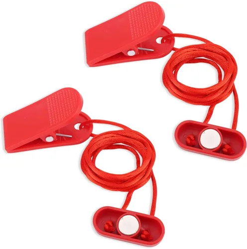 Miniatura 8 de NQEUEPN 2pcs Treadmill Magnet Safety Key Replacement, Magnetic Safety Switch Clip Universal Treadmill Emergency Stop Magnet for Treadmills Running