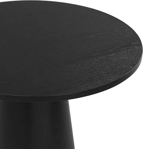 Miniatura 9 de Mesa de comedor redonda de madera para 2-4, moderna mesa de cocina de granja, mesas de comedor circulares pequeñas de 35 pulgadas con pedestal