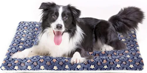 Miniatura 11 de Mora Pets Cama para perros ultra suave con bonito estampado de estrellas, lavable para perros grandes, medianos y pequeños, reversible, forro polar