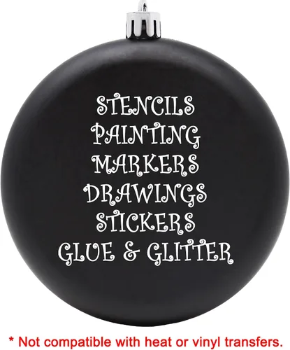 Miniatura 4 de Paquete de 12 adornos de Navidad en blanco de 4 pulgadas para manualidades para personalizar, hacer tu propio adorno, calcomanías, disco plano