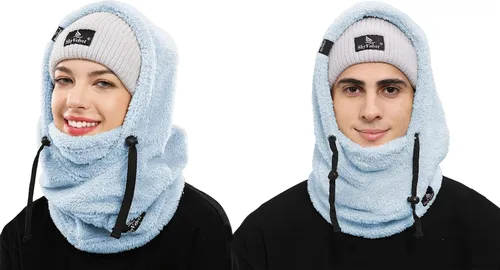 Miniatura 3 de Shy - Gorro de invierno resistente al viento, pasamontañas de terciopelo, máscara de esquí para hombres y mujeres