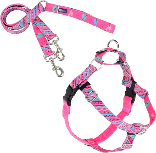 Miniatura 13 de 2 Hounds Design - Arnés para perro (libertad sin tirar), control ajustable, suave y cómodo para pasear perros fácilmente, para perros pequeños, Azul