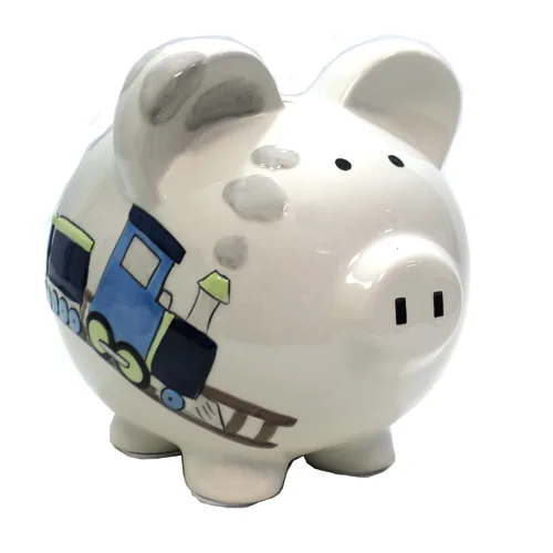 Miniatura 13 de Child to Cherish Cerdito de cerámica, diseño de globo aerostático