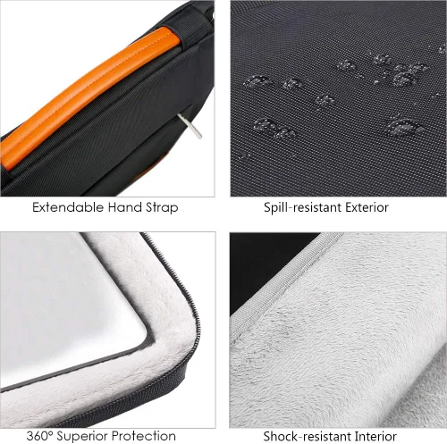 Miniatura 4 de Lacdo Funda protectora de 360° para laptop de 14 pulgadas para HP Lenovo Dell ASUS Acer Chromebook 14 / HP Stream 14 / Dell Inspiron 14 / Lenovo