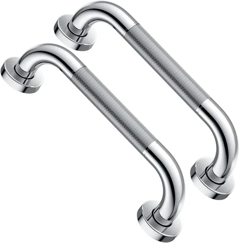Miniatura 23 de Barra de agarre antideslizante de 12 pulgadas para ducha, Munzong, barra de baño de acero inoxidable, barra de equilibrio de baño satinada