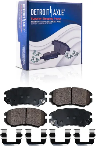 Miniatura 6 de Detroit Axle - Kit de freno delantero para 2010-2011 Kia Soul 2.0L Rotores de freno de disco pastillas de freno de cerámica w/reemplazo de hardware