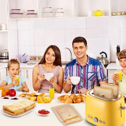 Miniatura 4 de 10 Bolsas de Tostadora Reutilizables para queso a la parrilla Bolsas de Tostadora Antiadherentes para Sándwiches, Pollo, Nuggets, Panini y Tostadas