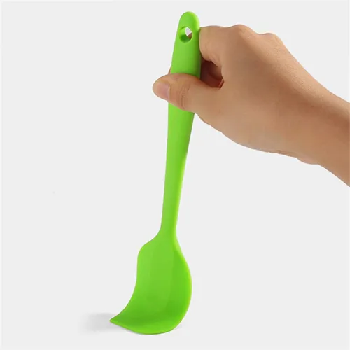 Miniatura 8 de Juego de 4 espátulas de silicona resistentes al calor para cocinar utensilios de cocina antiadherentes, raspadores de goma flexible para hornear