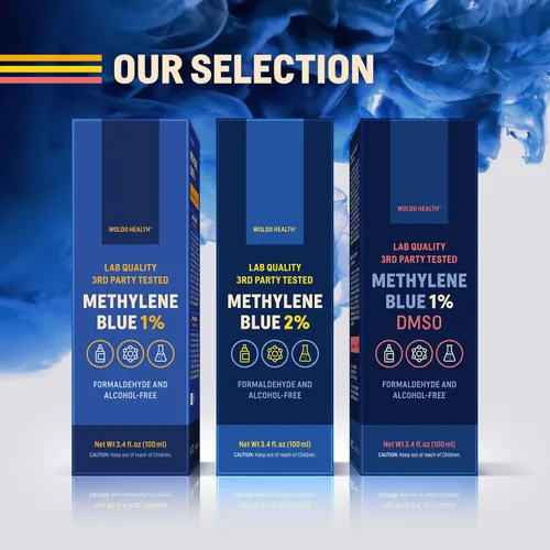 Miniatura 9 de WoldoHealth Gotas de Azul de Metileno 1% 3.4 Fl Oz - Alta pureza, ingredientes de grado farmacéutico USP, probados por terceros, sin formaldehído