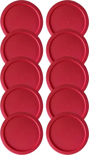 Miniatura 5 de Tapas de repuesto para recipientes de vidrio Pyrex para almacenamiento de alimentos de 4 tazas, tapas redondas de plástico de 6 pulgadas que se Azul
