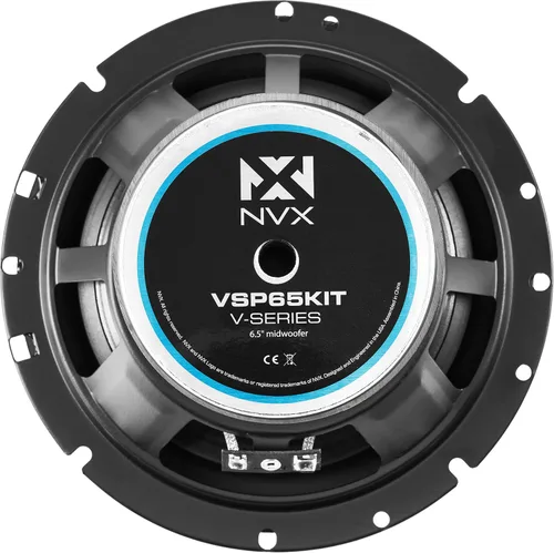 Miniatura 6 de NVX VSP65KIT 750W de potencia máxima (250W RMS) Sistema de altavoces componentes de 2 vías de la serie V de 6.5 pulgadas con tweeters de cúpula