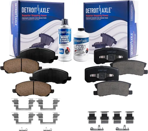 Miniatura 39 de Detroit Axle - Zapatas de freno traseras para Chevrolet Aveo Aveo5 Spark Pontiac G3 Suzuki Swift+ Reemplazo de zapatas de freno semimetálicas