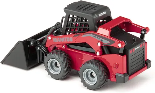 Miniatura 4 de Siku 3049 Farmer Manitou 3300V Minicargadora Minicargadora, Rojo