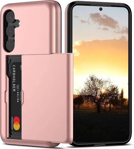 Miniatura 12 de Nvollnoe Funda para Samsung S23 con tarjetero 5G de 6.1 pulgadas, delgada, de doble capa, resistente, protector para Galaxy S23, funda con ranura