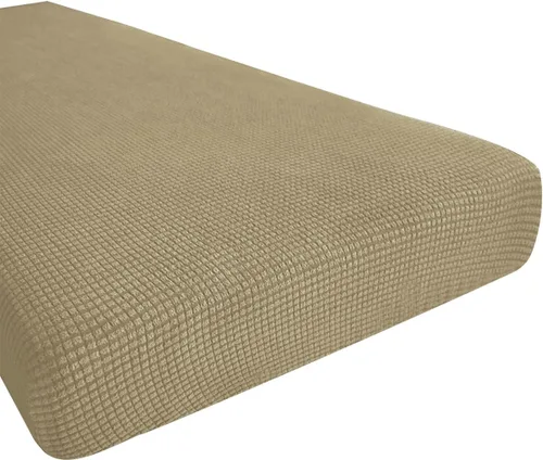 Miniatura 91 de Hokway Fundas de cojín elásticas para sofá Fundas de cojín para sofá Fundas de cojín de asiento de sofá Funda protectora de cojín(Chocolate, Mediano)