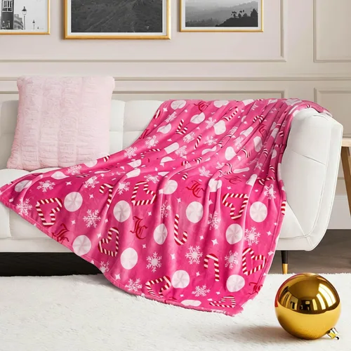 Miniatura 36 de Juicy Couture Berry Happy - Manta de felpa de 50 x 70 pulgadas, color rosa, mantas decorativas para sofás, mantas para sillas y camas