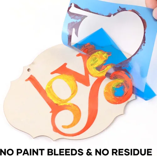 Miniatura 7 de HTVRONT Stencil - Vinilo adhesivo permanente, 12 pulgadas x 50 pies, color azul claro, compatible con máquina de corte Cricut y máquina Silhouette
