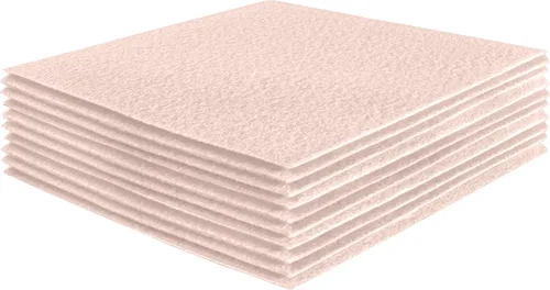 Miniatura 105 de FabricLA Hojas de fieltro acrílico para manualidades, cuadrados de fieltro precortados suaves de 4 x 4 pulgadas (3.9 in x 3.9 in), utiliza hojas