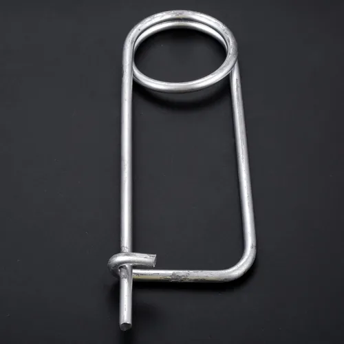 Miniatura 2 de 1 juego de broches de acero con forma de chaveta de seguridad, pasador de resorte, broche de bloqueo rápido para enganche de granja, césped, jardín