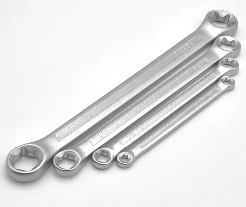 Miniatura 5 de Juego de llaves de caja TRX-Star E-Torx de 4 piezas, E6 E8 E10 E12 E14 E18 E20 E24 Torx Juego de llaves Torx, juego de llaves de doble extremo